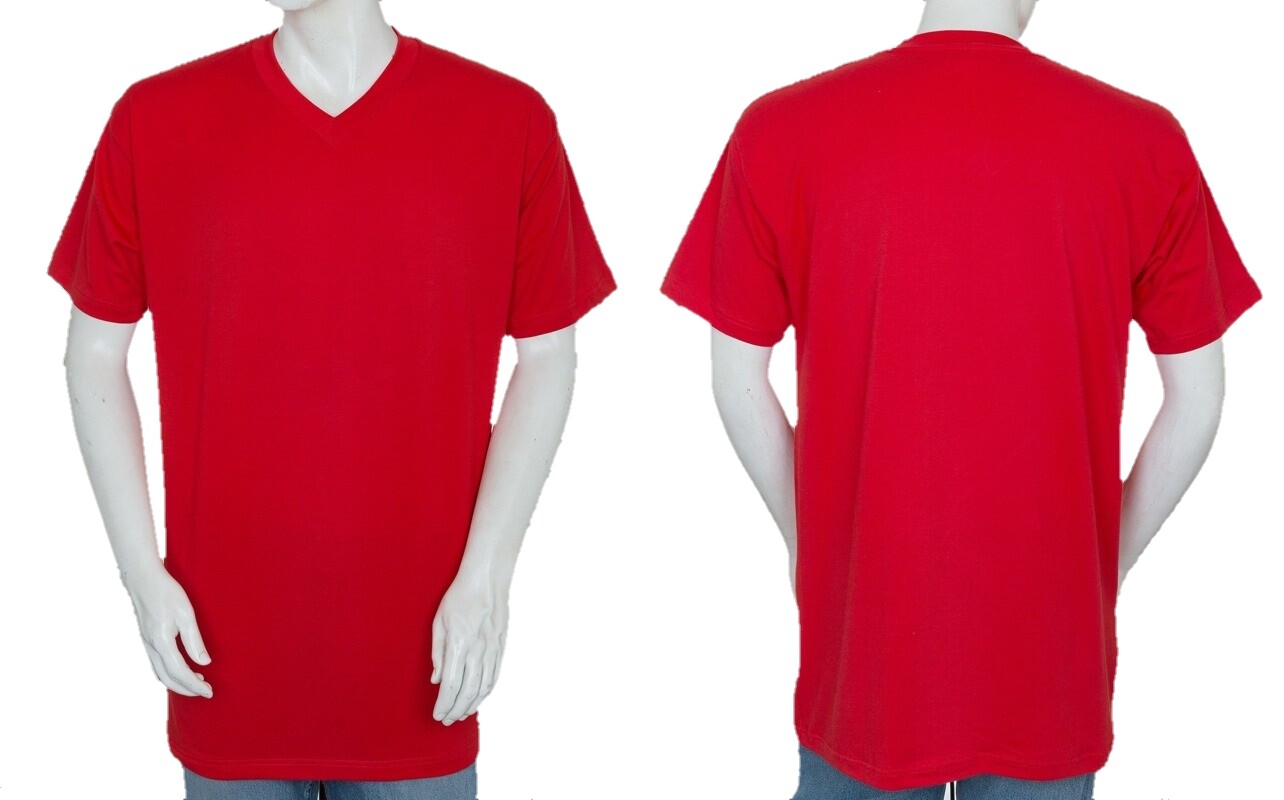 Styllion Mens Shirts Big and Tall V Neck - Short Sleeve - Heavy Weight - VSS gallery