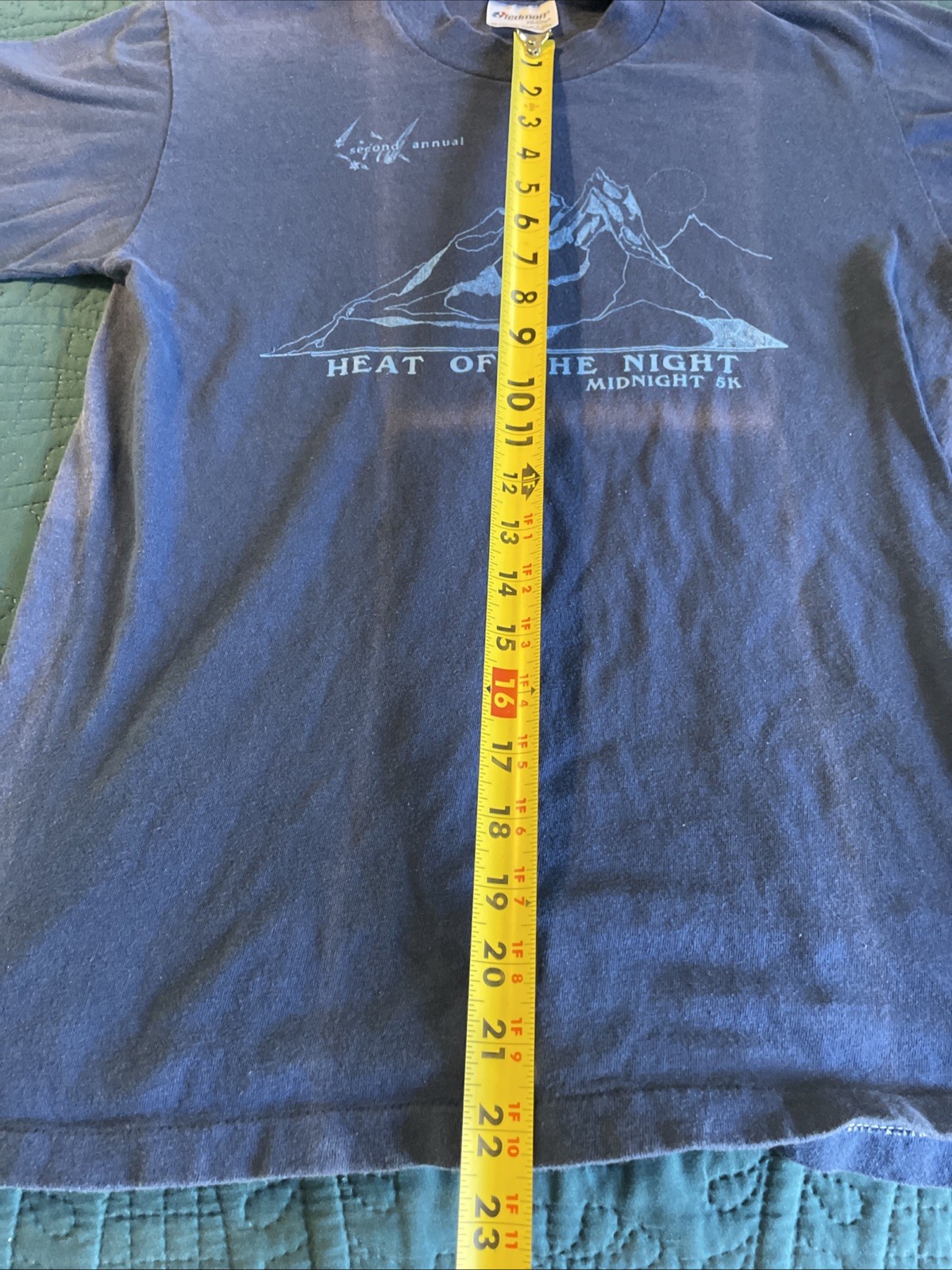 1980's Stedman Hi- Crew Graphic Runners T-Shirt, Heat Of The Night, S-M gallery