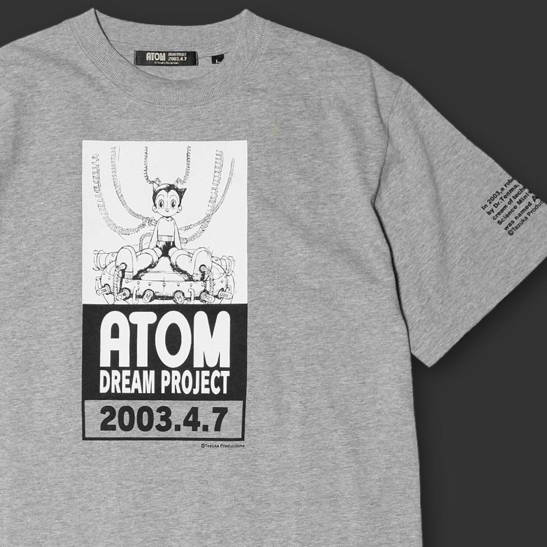 Astro Boy ATOM 2003 Countdown Print T-Shirt Gray Short Sleeve Size L Japan Men's gallery