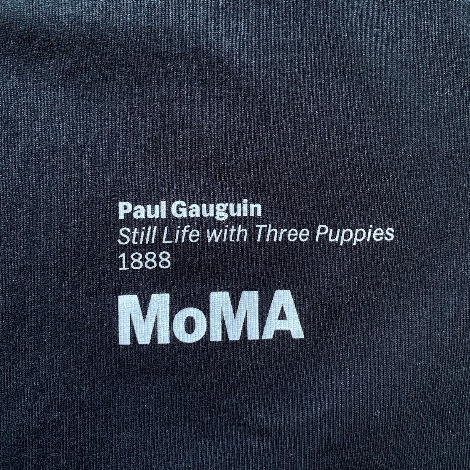 Uniqlo MoMA Art Icons Paul Gauguin Still Life with Three Puppies T-shirt Mens XL gallery