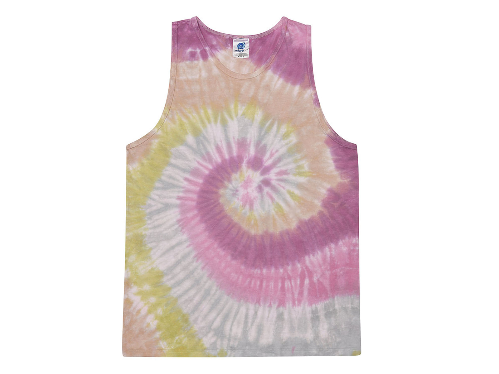 Multi-Color Tie Dye Tank Tops Sleeveless T-Shirts Adult XXL, 100% Cotton gallery