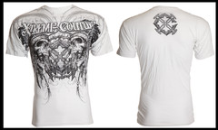 XTREME COUTURE by AFFLICTION White DESTINY Short Sleeve Slim Fit T-shirt NWT