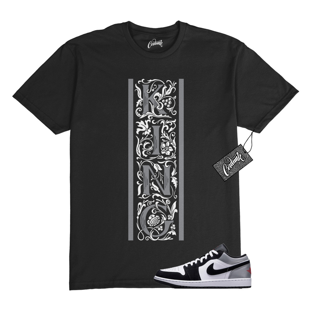 1 Black Matte Silver White Fire Red T Shirt Match KVERT