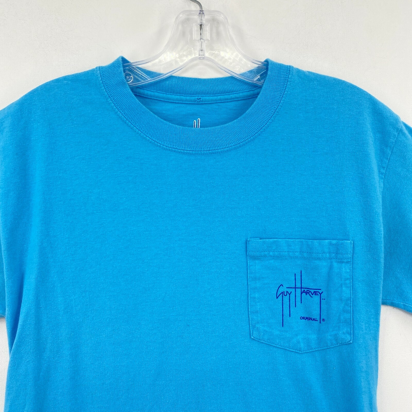 Aftco Guy Harvey T-Shirt Mens Small Blue Big Graphic Crawdad Short Sleeve gallery
