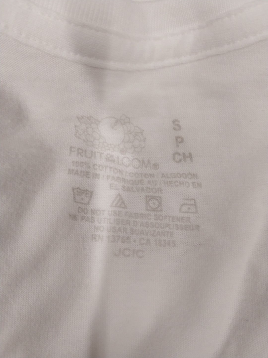 Fruit Of The Loom V-neck Tagless Layflat Collar T-shirts 4 Pack White Cotton ... gallery