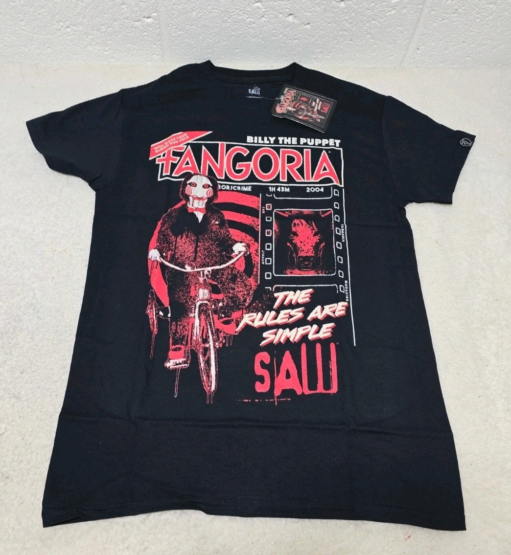 Fangoria SAW Billy Puppet Graphic T-Shirt Men’s Size MEDIUM (Fang)