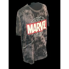 Spider-Man: Across The Spider-Verse MARVEL Black Tide Dye T-Shirt Men’s Medium