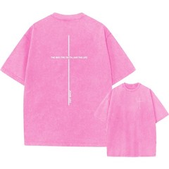 100% Cotton Oversized T-Shirt, Scripture Cross Vintage Streetwear Unisex Tee