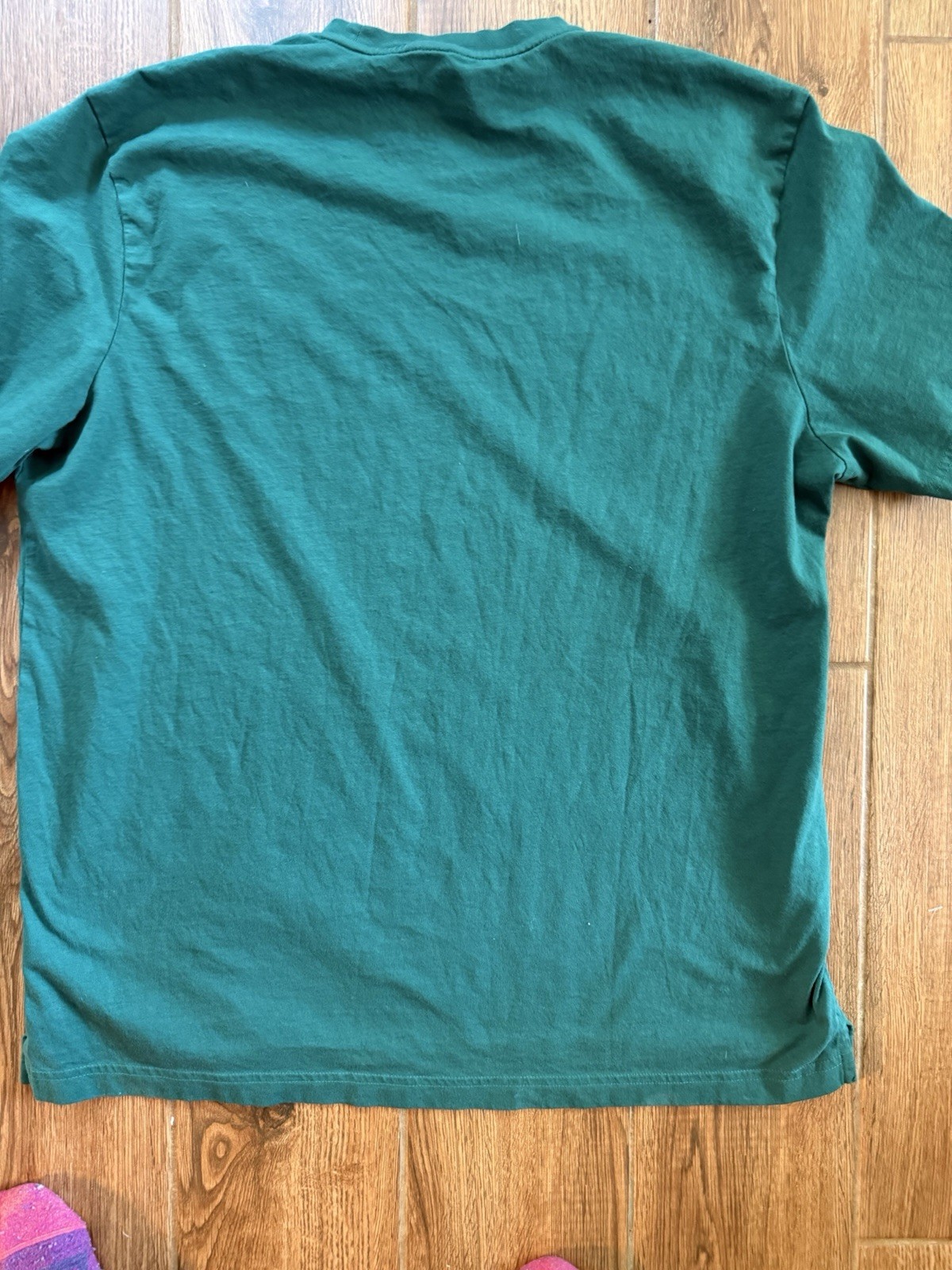 Apple Men's Green Cotton Jersey Short Sleeve Crew Neck Logo T-Shirt L gallery