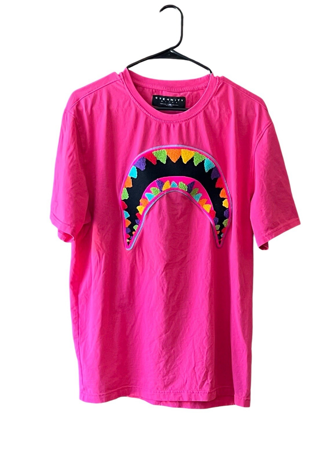 Eternity BC/AD Sharkmouth T shirt Pink short sleeve cotton Men’s Size XL