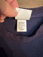 Men’s Sz. Large Bugle Boy South Shore Sizzle Blue T-Shirt 50% Cotton 50% Poly