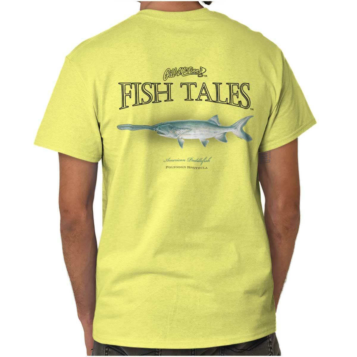 Gill McFinns Paddlefish Fishing Fisherman Womens or Mens Crewneck T Shirt Tee