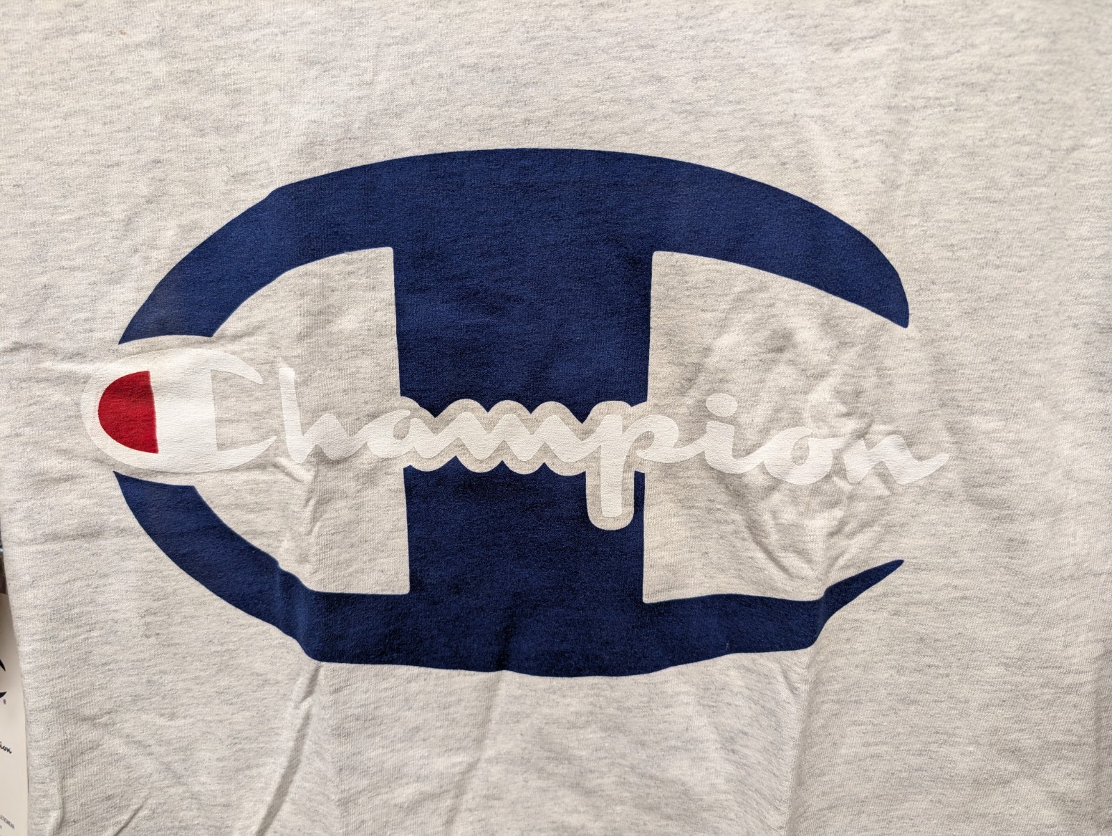 Champion T425 Men's Athletic Champion Logo Tee Shirt T-shirt Ash Gray Small gallery