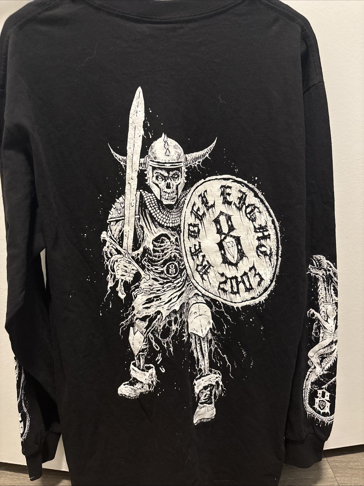 Rebel Eight 8 X Crimson Dragon slayer Long Sleeve Rare Double Sided Large gallery