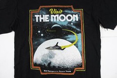KID DANGEROUS SPACE TOURS SHUTTLE MOON NASA VINTAGE RETRO GALAXY MEDIUM TSHIRT