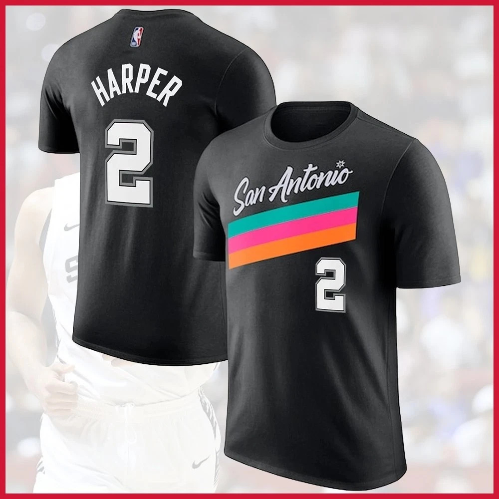 San Antonio Team 2025/26 City Edition Player Name & Number: Harper T-Shirt gallery