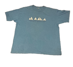 Atlantic Beach NC Sailboat Tee Blue Large Soft 90s Tourist T-Shirt Nautical