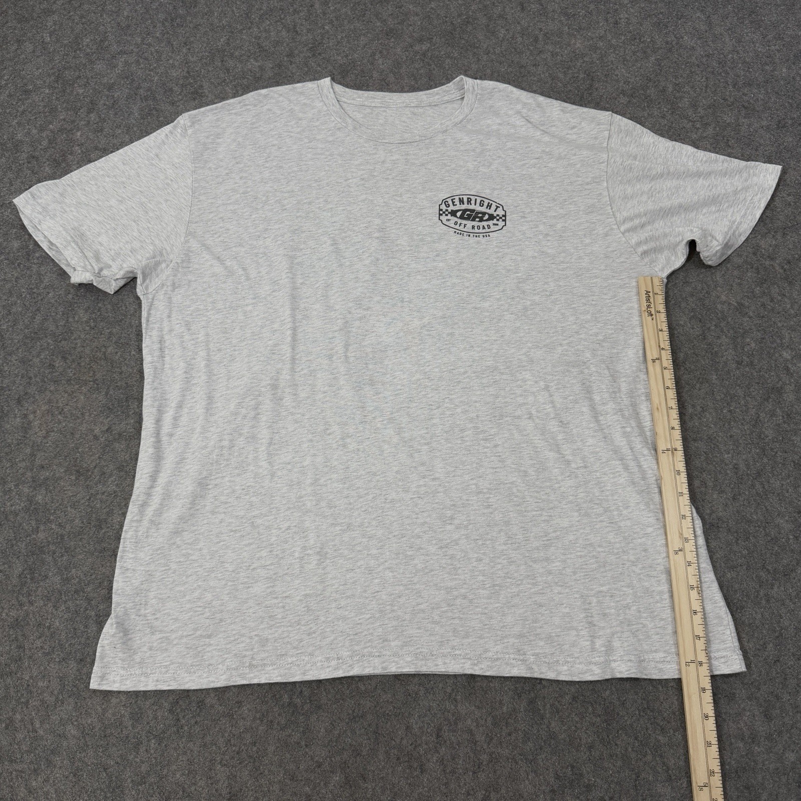 Genright Jeep Off Road Graphic Men's T-Shirt (See Photos For Measurement) Gray gallery
