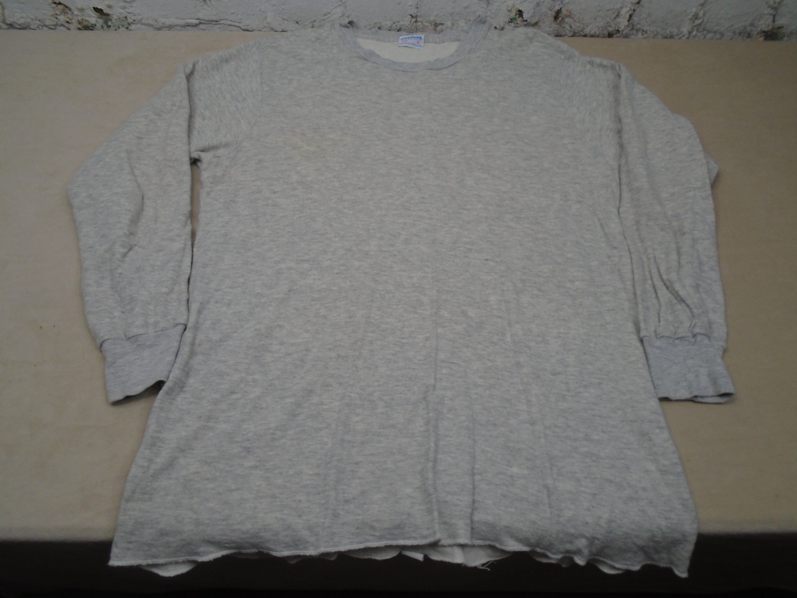 VTG Duofold Thermal Shirt Mens Size XL Gray Long Sleeve Crew Neck Base Layer gallery