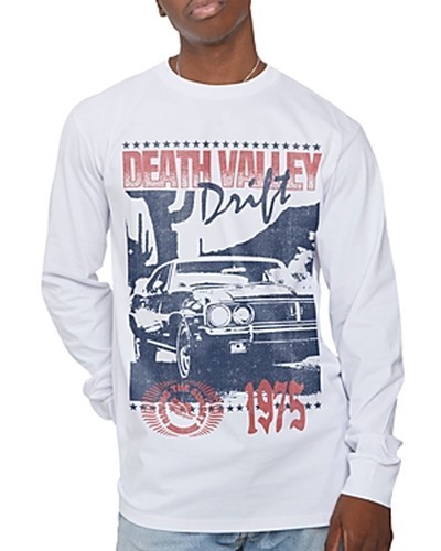 Kid Dangerous Death Valley Drift Long Sleeve Tee Men’s XL White Crew Neck