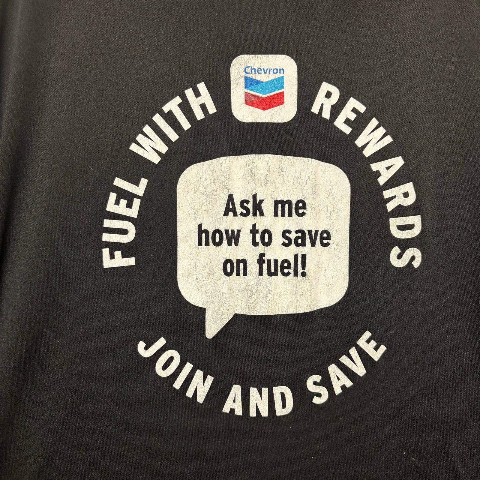 Sport-Tek Chevron Fuel Rewards Performance Tee Mens XL Black Graphic Shirt gallery