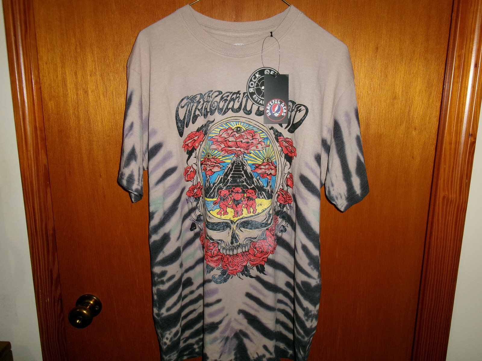 Grateful Dead 'eye clouds' tie dye_official t-shirt L gallery