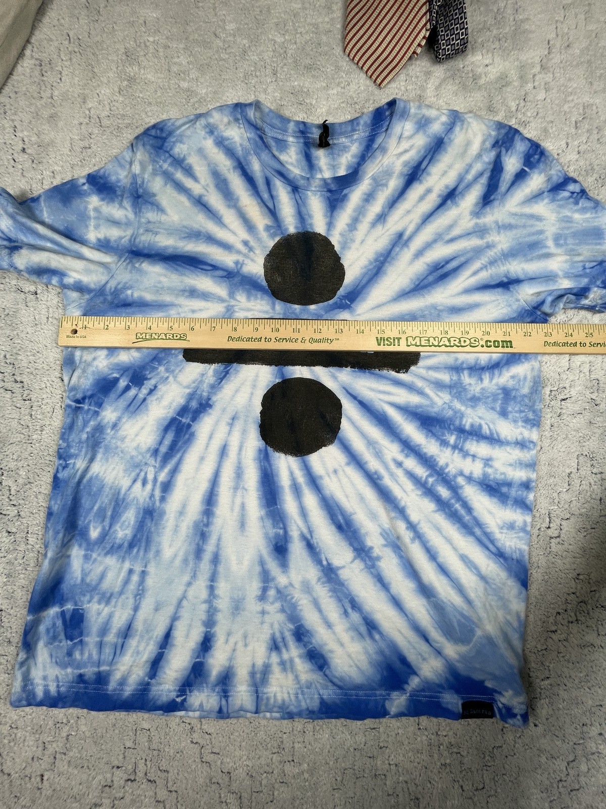 Ed Sheeran Divide Album Tie-Dye T-Shirt Men's Blue White Graphic CONCERT Tee gallery