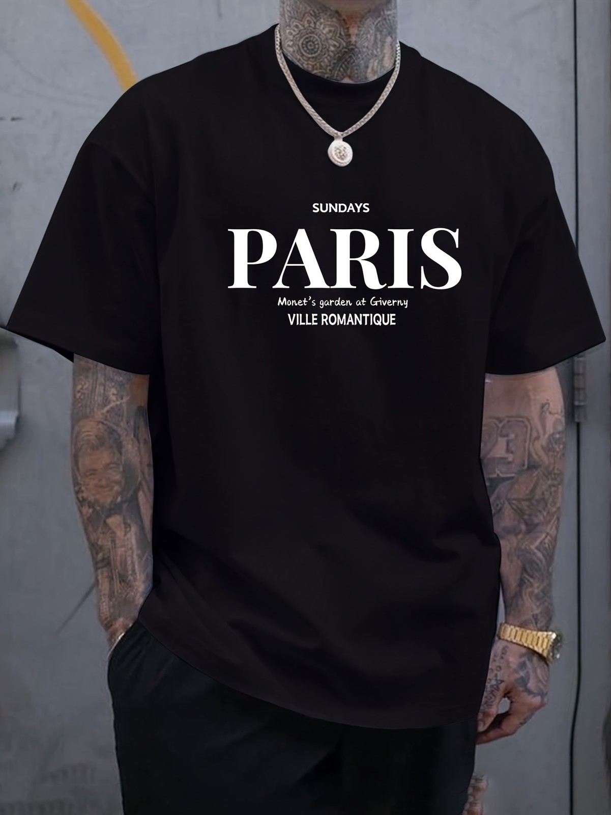 Paris France Vintage Travel Graphic T-Shirt Romantic City Streetwear Tee gallery