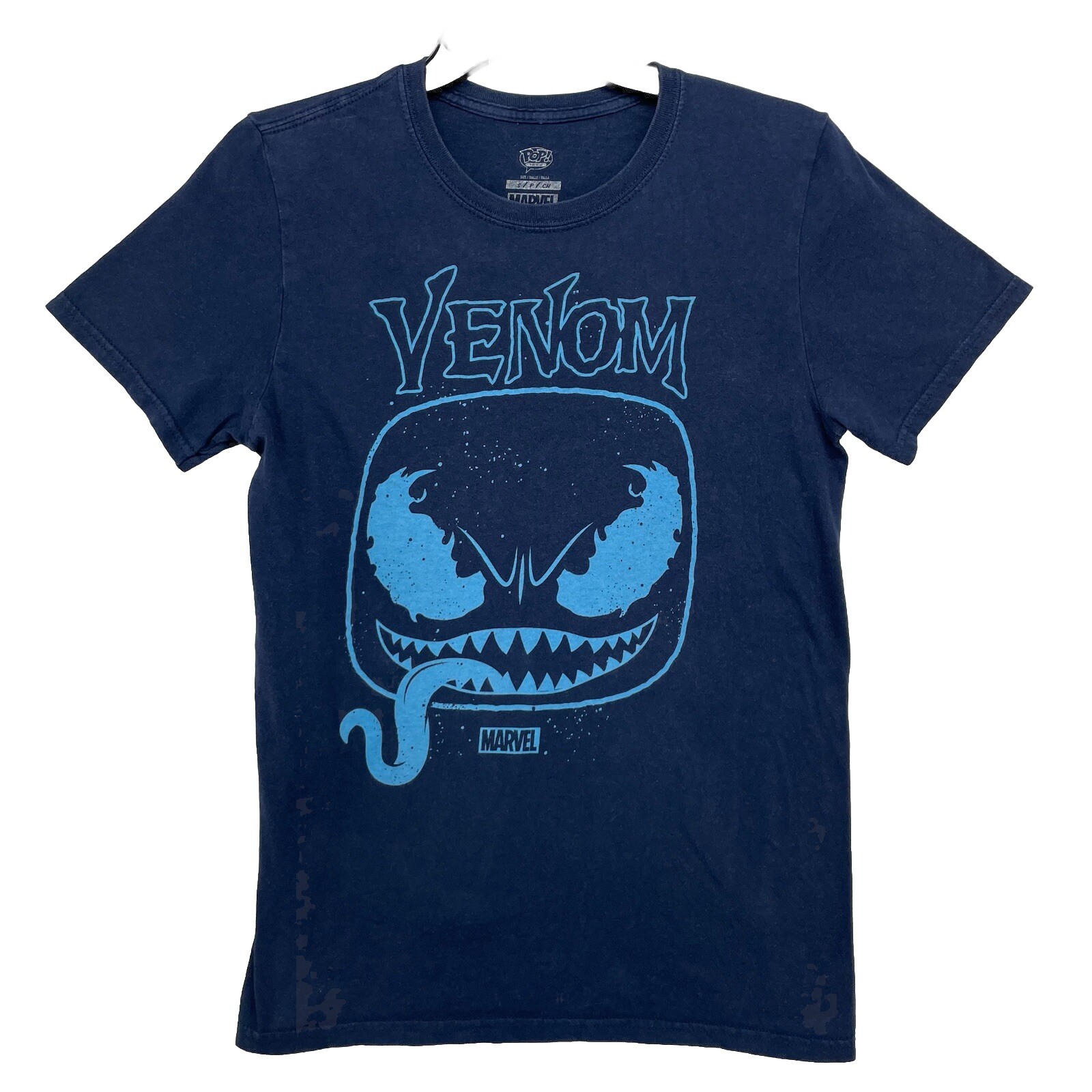 Marvel VENOM T-Shirt/ Men’s (XS) Blue POP TEES 100% Cotton SEE FULL DESCRIPTION