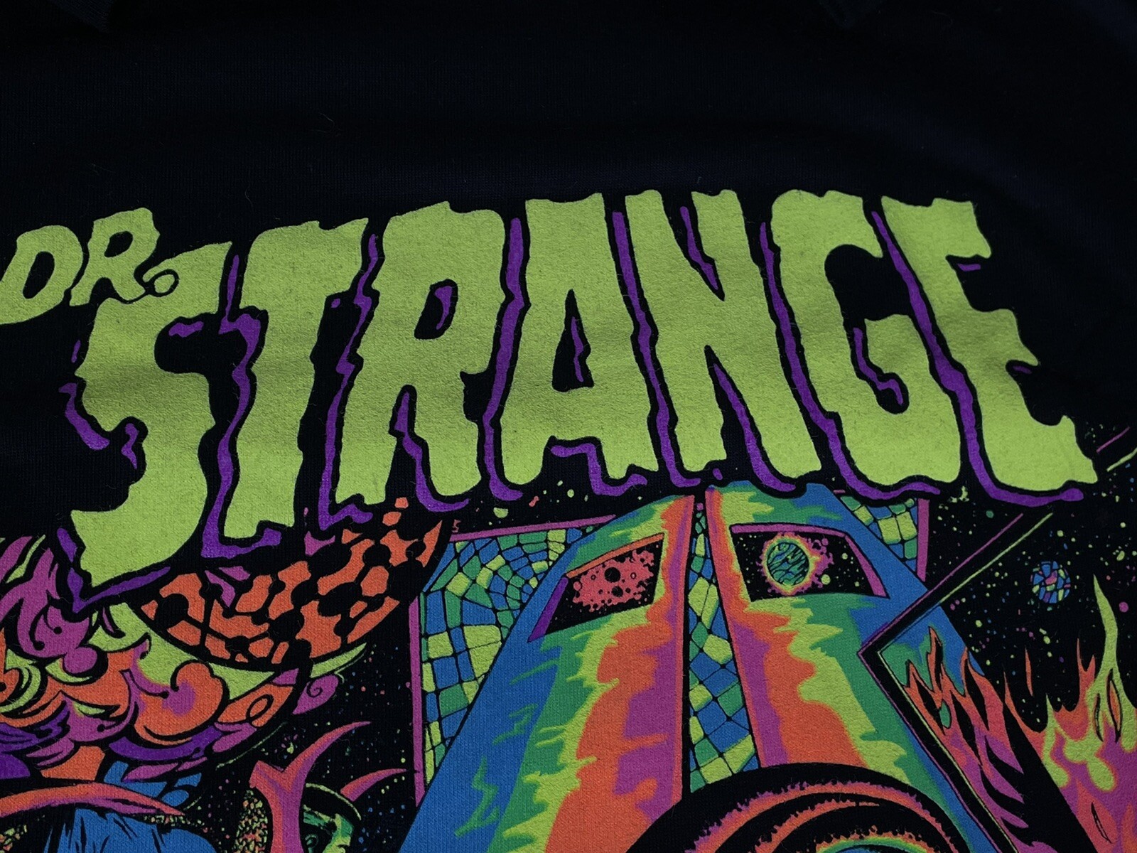 Doctor Strange 60's Marvel Comics Black Light Psychedelic T-Shirt NEW gallery