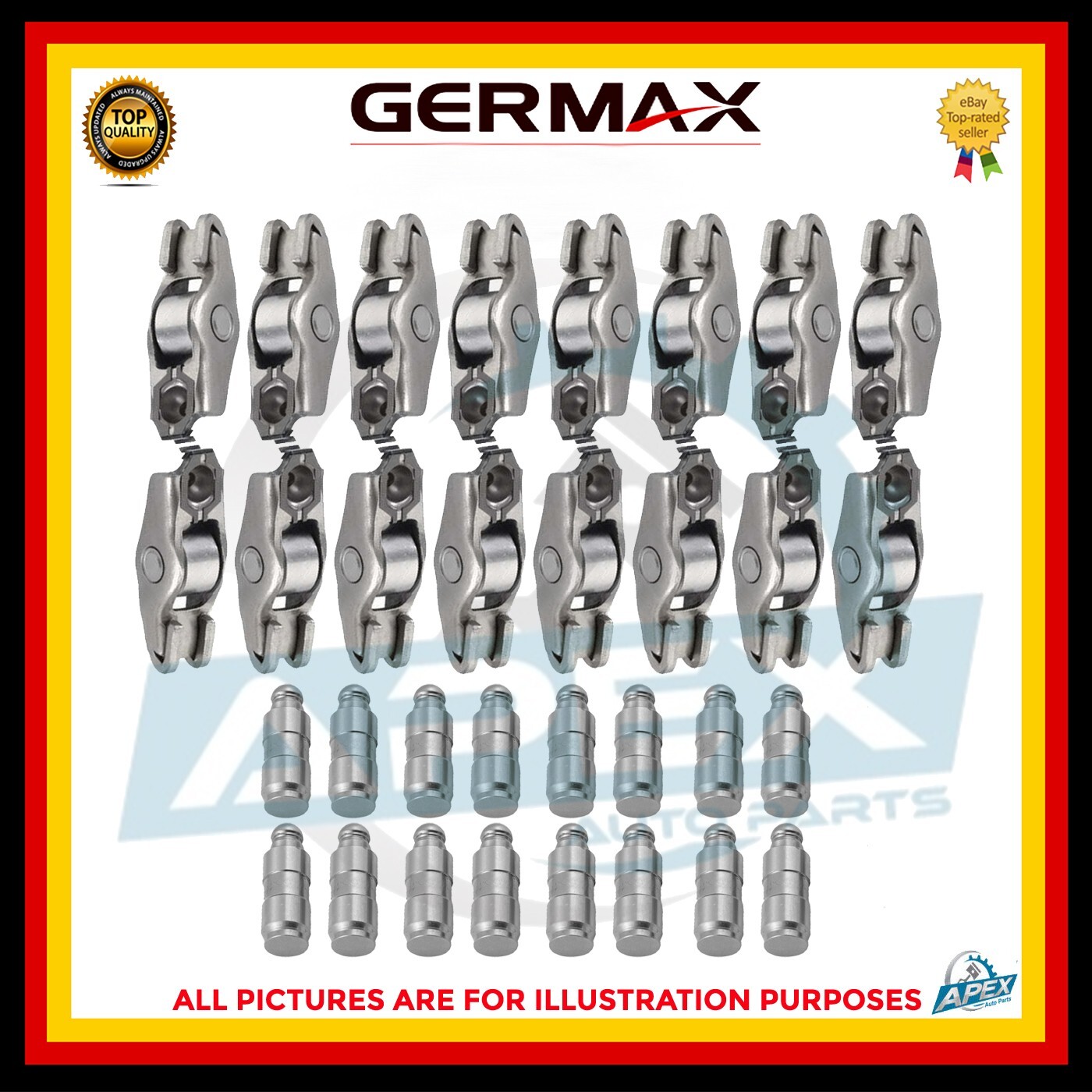 FITS 1325700Q0A ROCKER ARMS WITH LIFTER SET OF 16 PIECES – BRAND NEW
