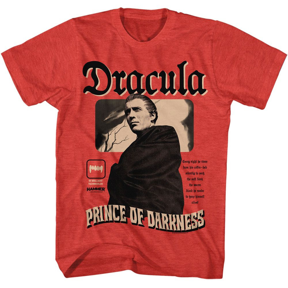 Hammer Horror Prince Of D Red Heather Movie Shirt gallery
