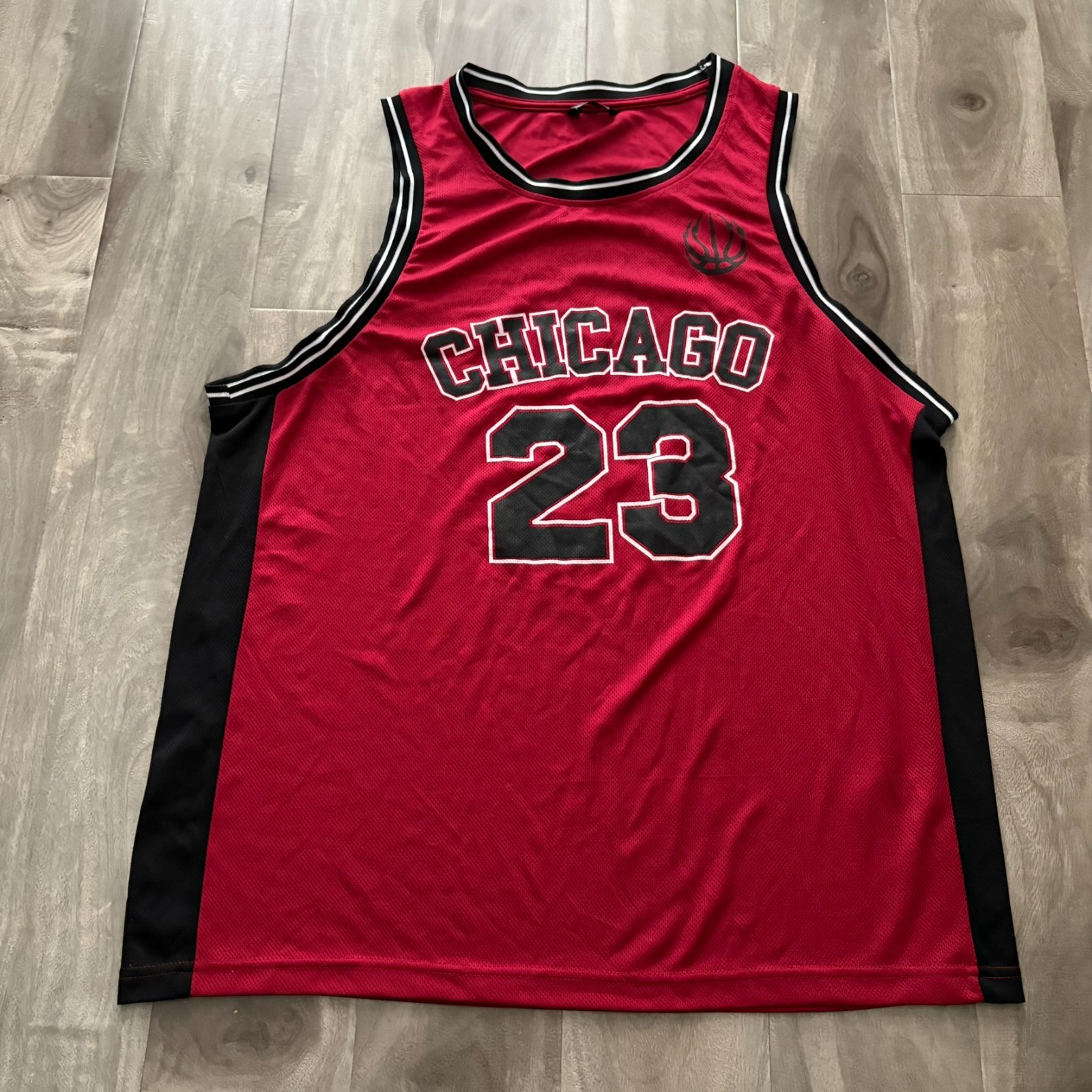 PEP&CO Chicago 23 Basketball Jersey Mens XL Red Black Michael Jordan Bulls gallery