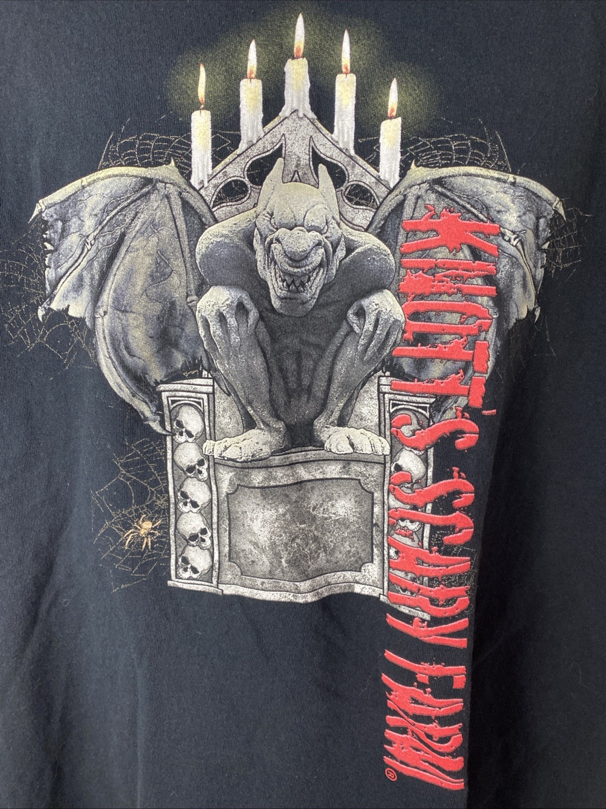 Knotts Scary Farm Oiginal Gargoyle Black T Shirt Men’s Size 2XL gallery
