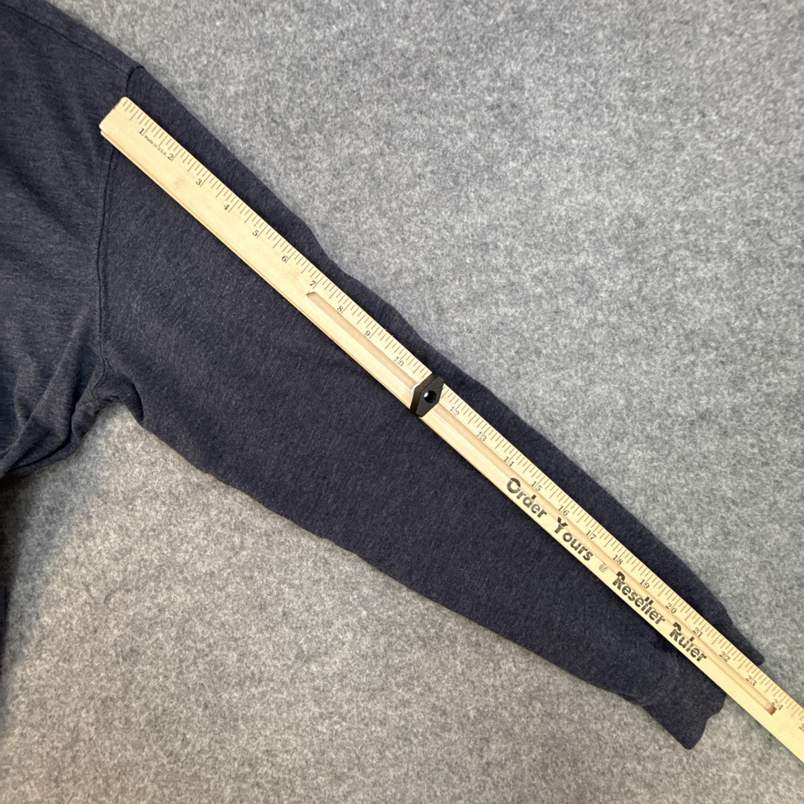 Blue Mountain Men’s Long Sleeve T Shirt Cotton Blend Easy Care Blue Size Large gallery
