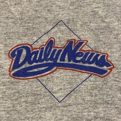 Vintage Daily News Jerzees Two Side 100% Cotton USA Made Mens Large T Shirt