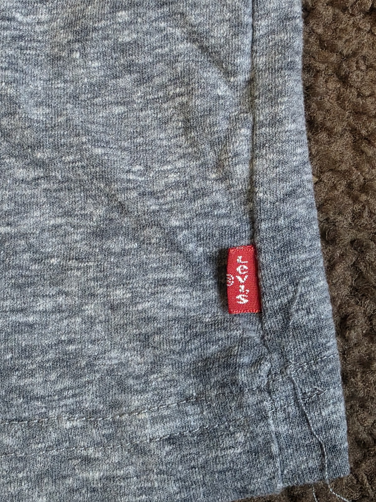 Levi's Gray Logo Graphic Print Crew Neck Short Sleeve Cotton Jersey Tee M gallery