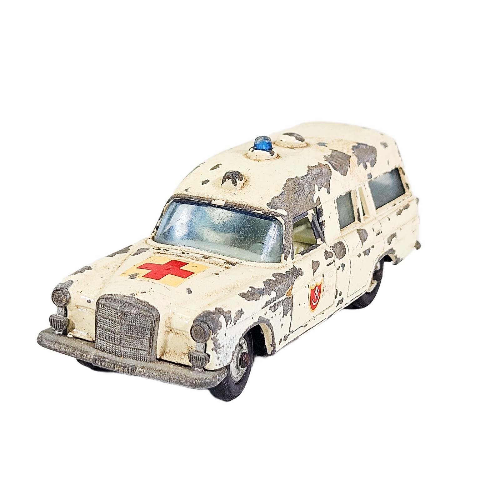 Vintage Matchbox King Size K-6 Mercedes Benz Binz Ambulance Lesney Diecast Unbox