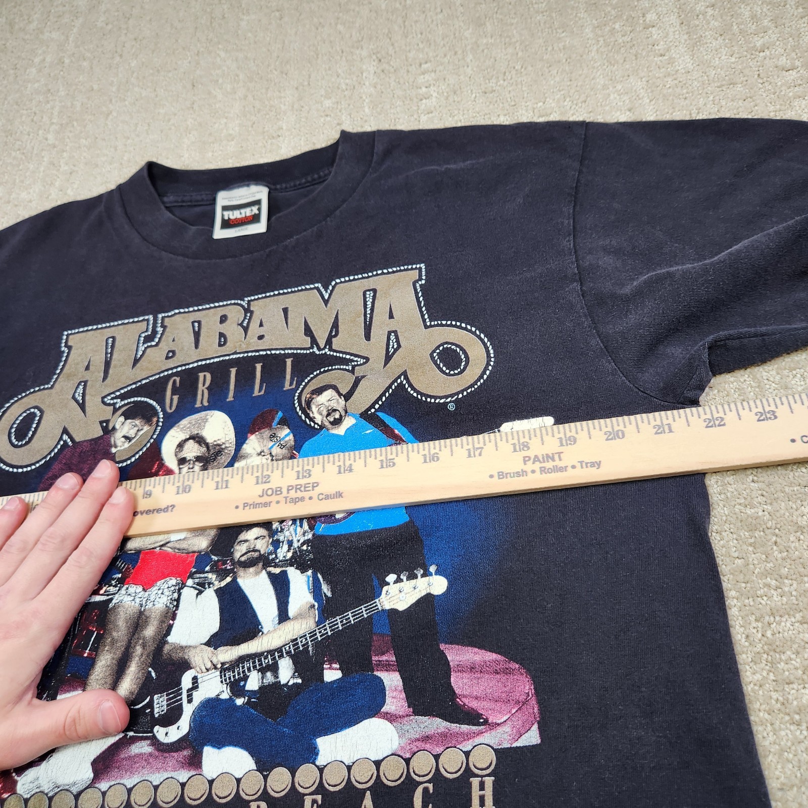 Vintage 90s Alabama Band Tee Shirt Adult Large Myrtle Beach Grill Black Tultex gallery