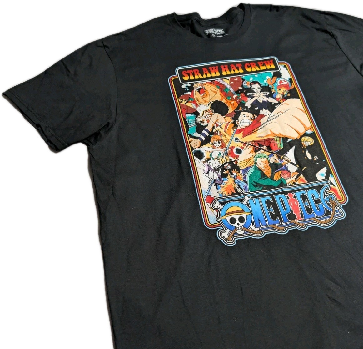 One Piece Straw Hat Crew Graphic T Shirt Black Anime Manga Mens 3XL gallery