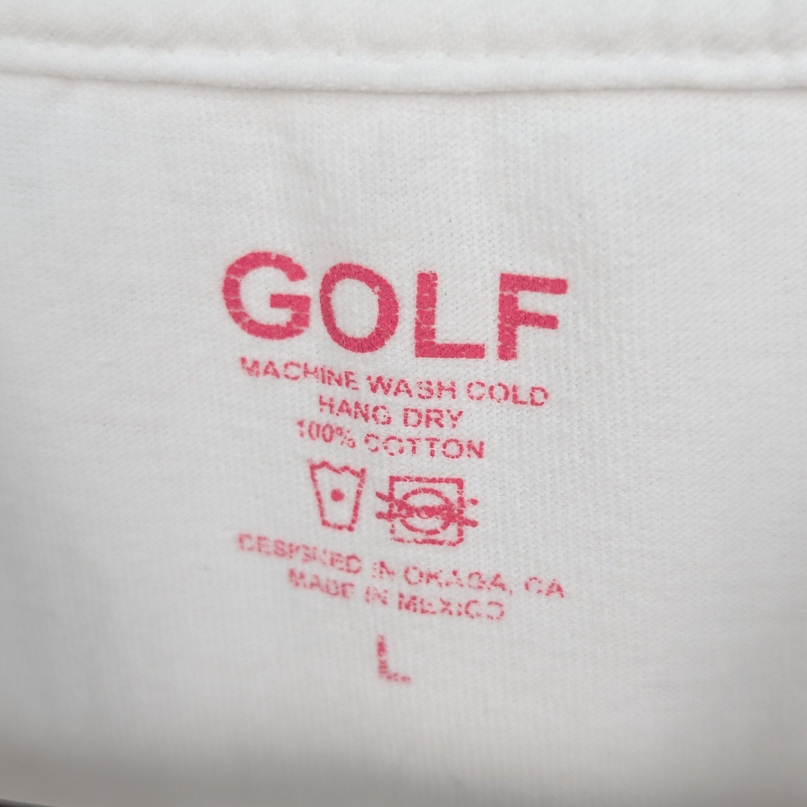 Golf Wang Tyler The Creator T-shirt Men L White Dinosaur Side Hem Graphic Y2K gallery