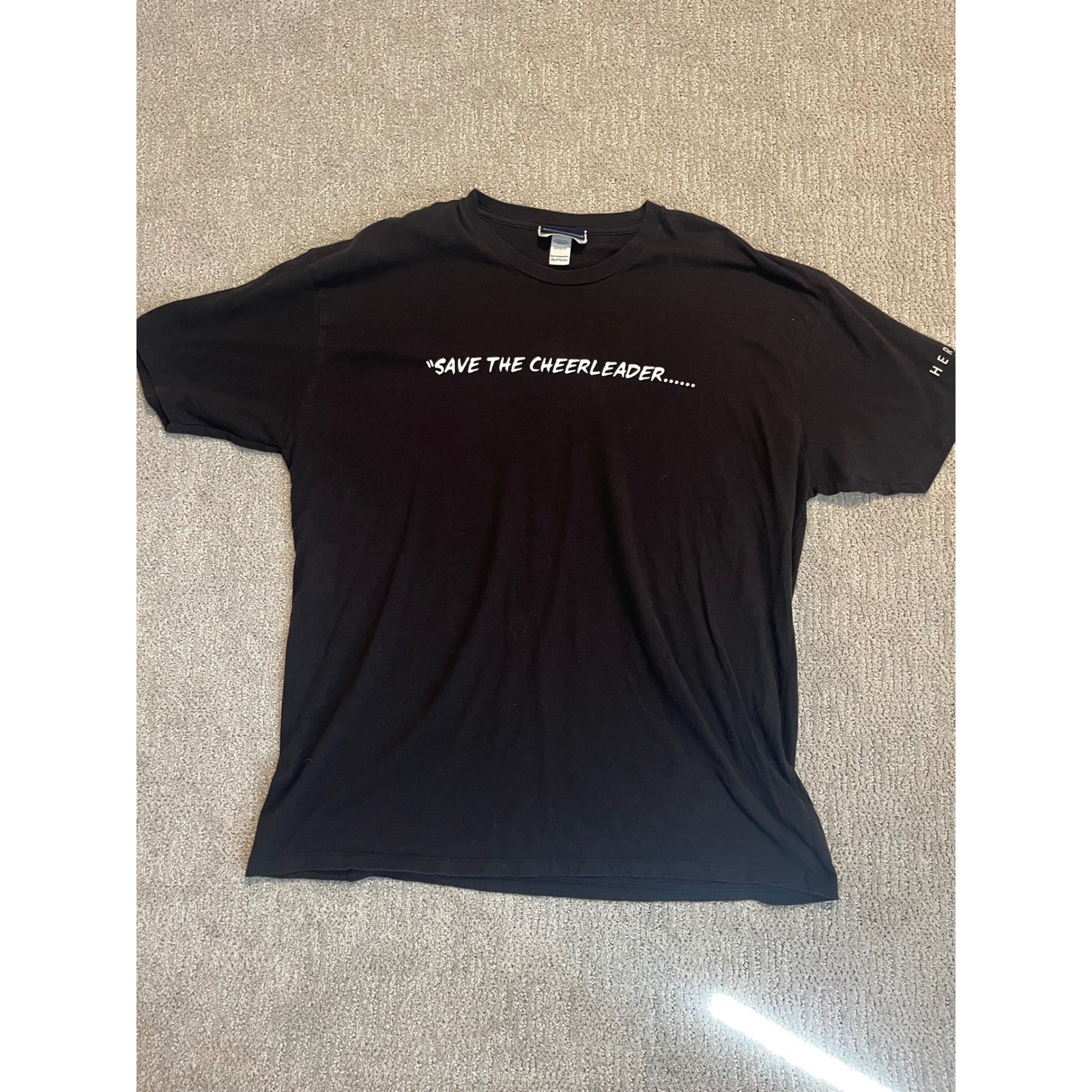 Vtg NBC Heroes TV Show Save the Cheerleader Save the World T-Shirt Black 2XL xxl