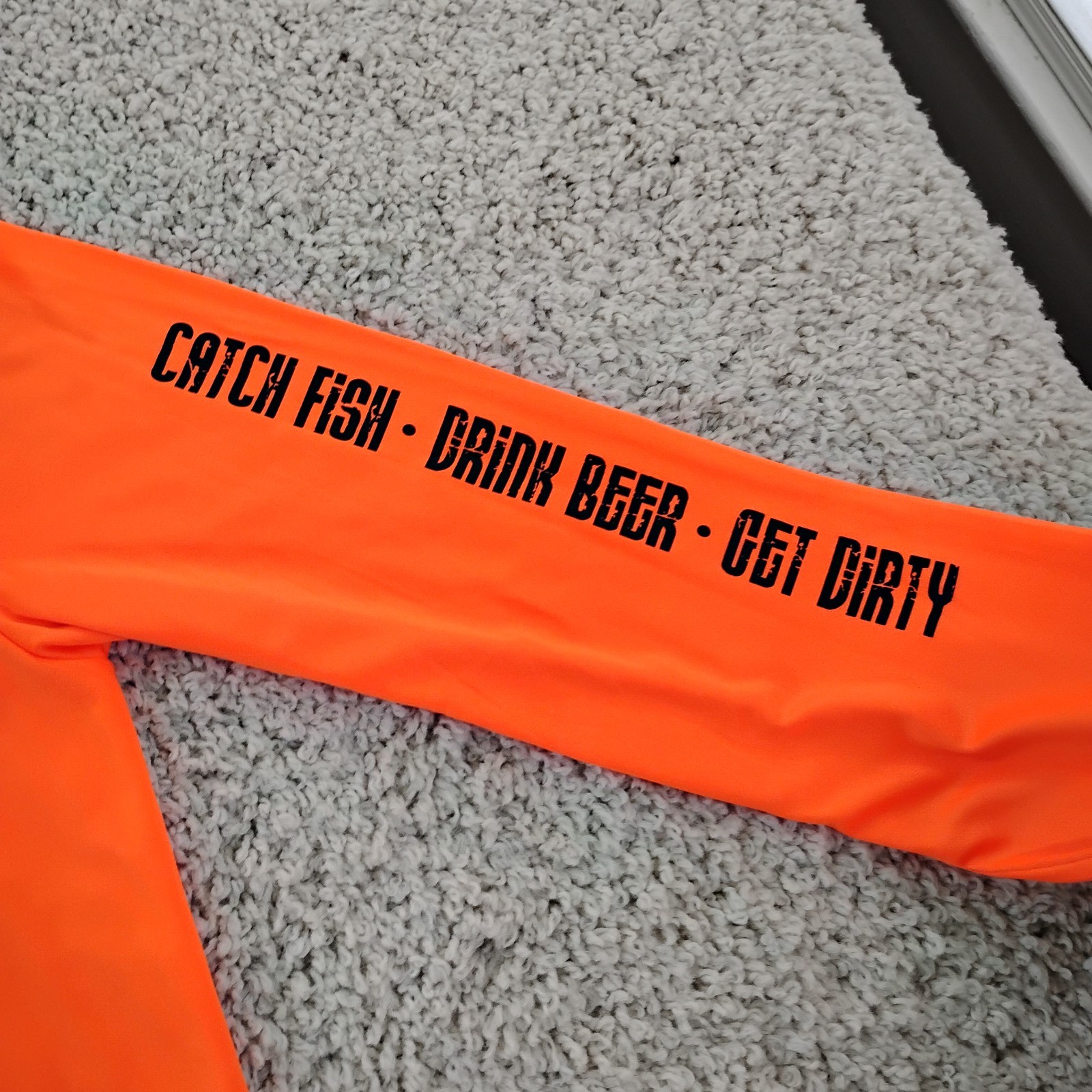 Dirty Hooker Shirt Mens Large Orange Performance Fishing Beach Beer Outdoor A4 gallery