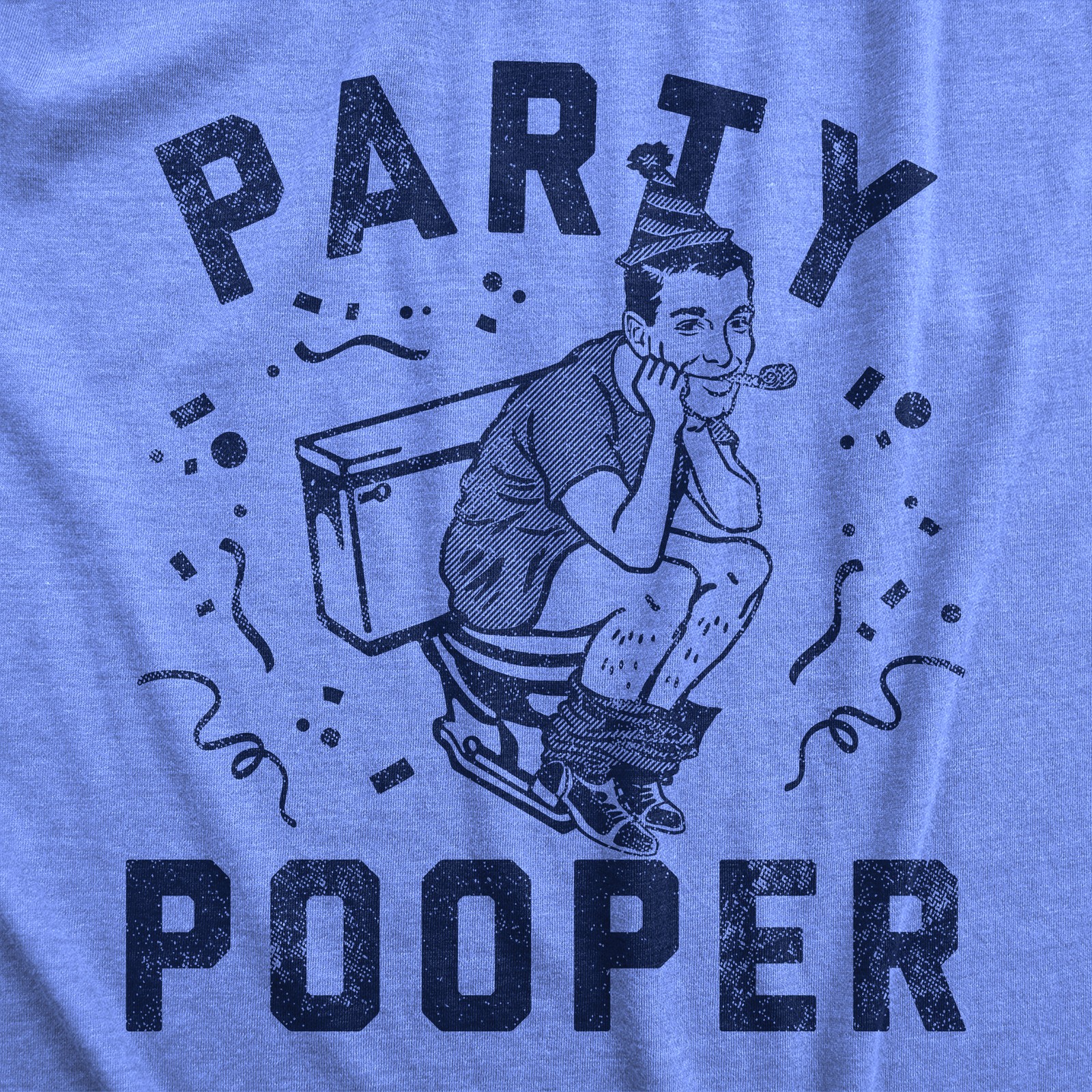 Mens Funny T Shirts Party Pooper Sarcastic Graphic Novelty Tee for Men gallery