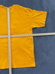 Bailey Apparel Mens Shirt Extra Large Short Sleeve Lightweight Yellow Drip Bear