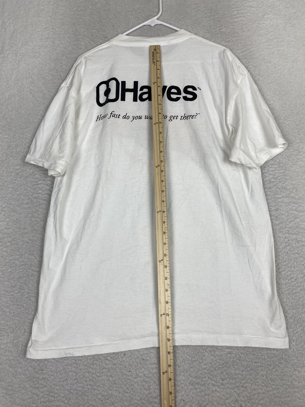 Vintage Hayes 90s Race Chrysler Dodge T Shirt Mopar Adult Mens XL gallery