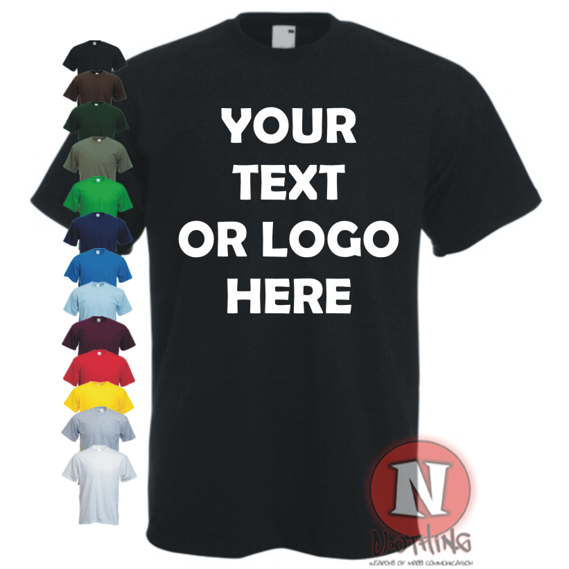 YOUR TEXT HERE – custom customised personalised T-shirt