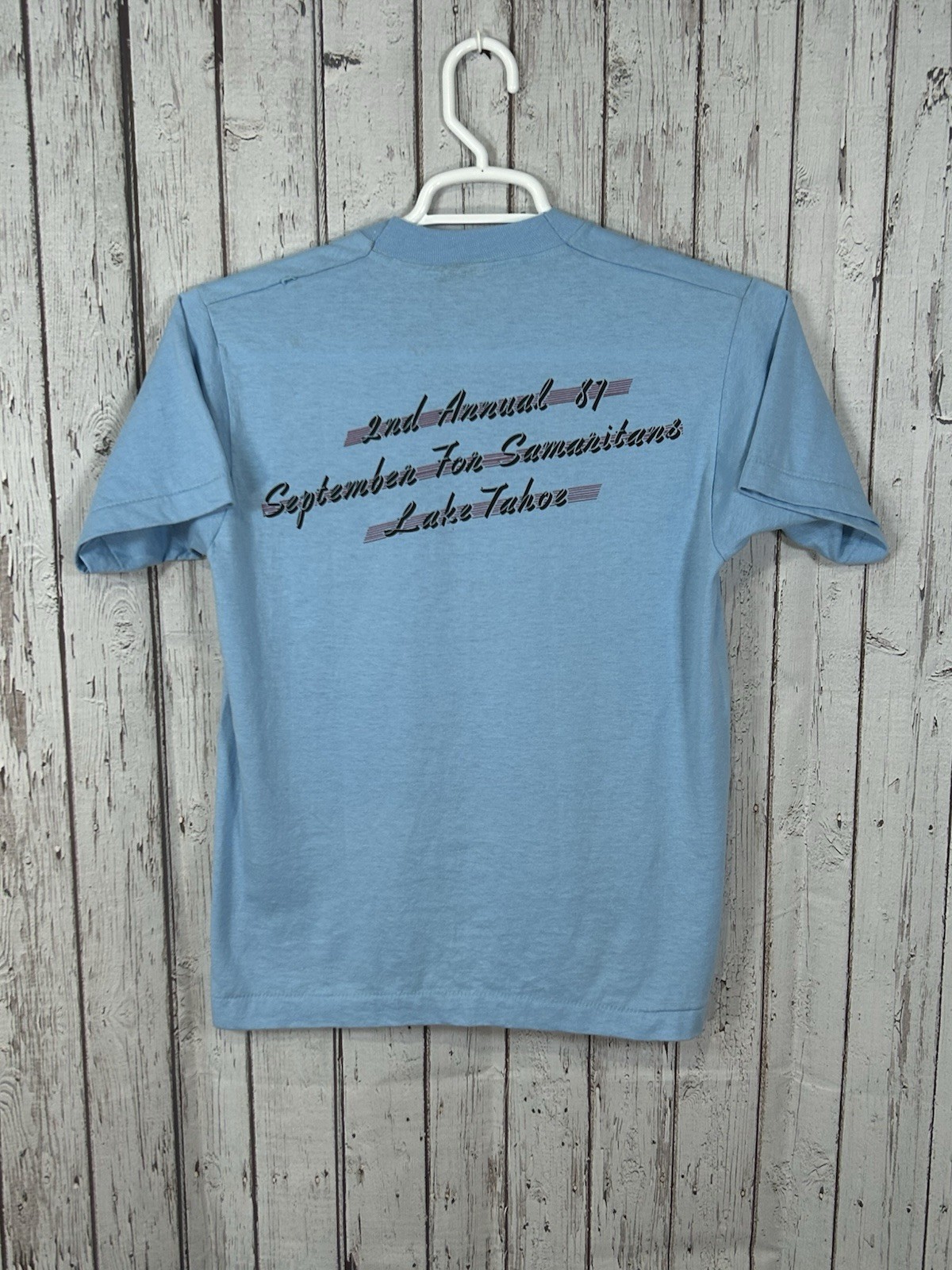 Vintage 80s Classic Car Show Hot Rod Single Stitch Lake Tahoe Sock Hop M USA gallery