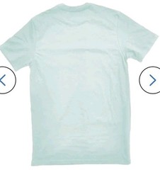 Men’s Blue Light weight Knit Short sleeve Graphic Christmas T-shirt ( Size: XL