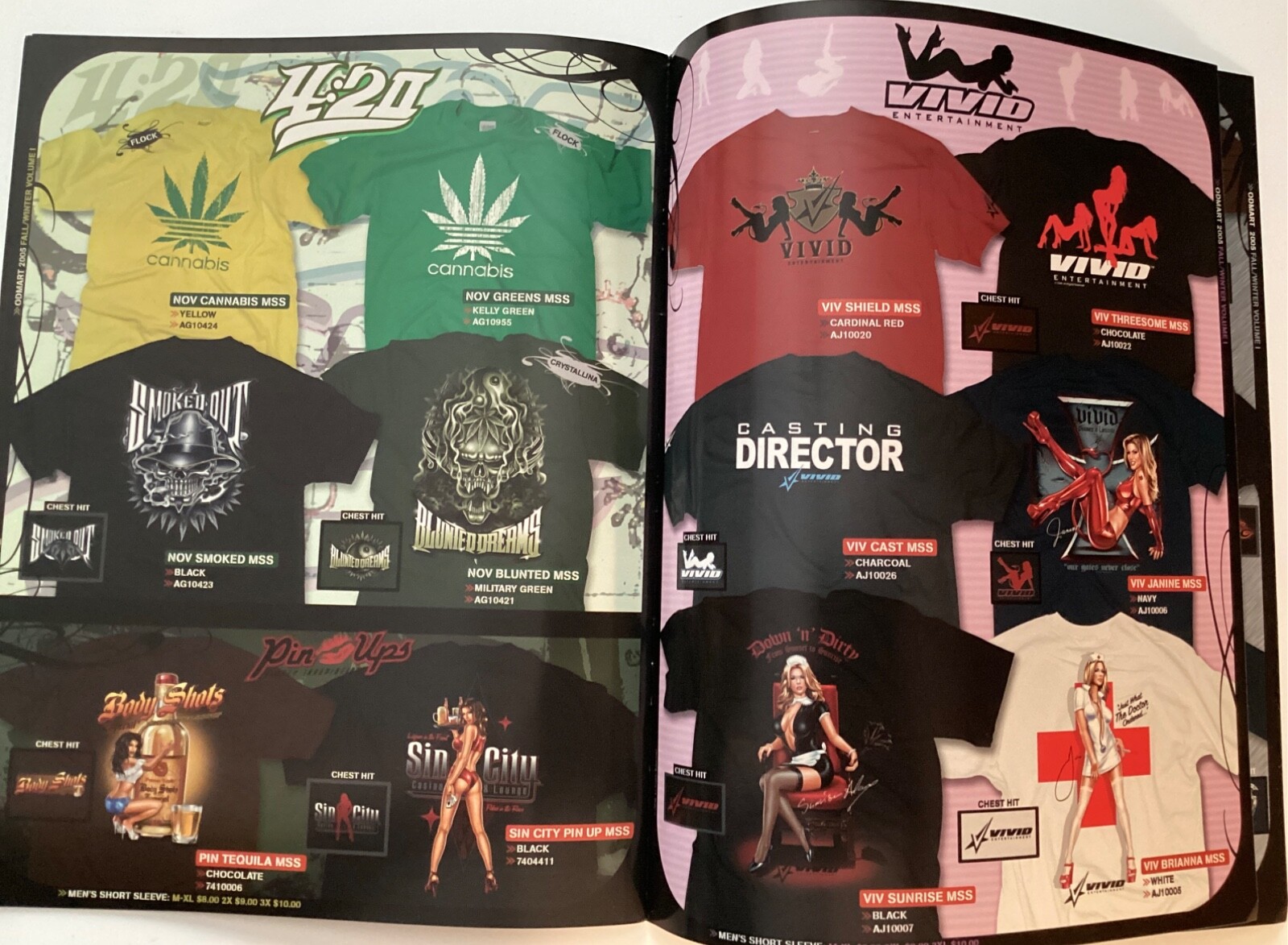 Vintage ODM, Inc. Pop Culture T-shirts Color Fall & Winter Catalog 2005 MINT OCC gallery